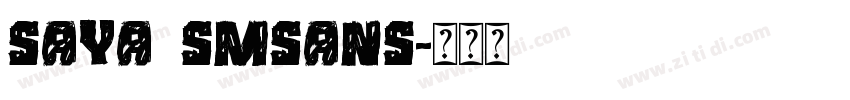 Saya SmSans字体转换 Saya SmSans字体转换
